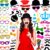 Gejoy 60 Pcs Photo Booth Props DIY Kit Funny Selfie Props Accessories for Grad Wedding Prom Party Supplies Favors with Mustache on a Stick, Hats, Glasses, Mouth, Bowler, Bowties(Classic)