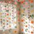 Livole 6Pcs 36Ft Hanging Flower Garland with Bow Wildflower Garlands Backdrop Silk Artificial Fake Floral Vines for Wedding Bridal Party Birthday Arch Wall Home Garden Decor(Orange)