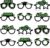 KatchOn, Green Graduation Glasses 2026 – Pack of 12 | Graduation Photo Booth Props 2026 for 2026 Graduation Decorations | Graduation Party Favors, Green Graduation Decorations Class of 2026