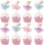 30 PCS Easter Cupcake topper Bunny Cupcake Toppers Easter Egg Cupcake Topper Rabbit Party Cake Topper Decorations (Brown) (Style 4)