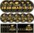 Litmitfu 150 Pcs Graduation Plates and Napkins 2026 – Black Gold Congrats Grad Class of 2026 Paper Dessert Dinner Plates Napkins Set for Graduation Party Decorations Supplies Table Decor, Serves 50