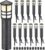SUNVIE 12-Pack Low Voltage Landscape Pathway Lights 3W Outdoor Landscape Lighting 3000K 12-24V LED Bollard Path Lights Wired CRI 90+ Aluminum Pathway Lighting for Walkway Yard Garden, ETL Listed Cord
