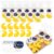 25 Sets Twinkle Baby Shower Soap Favors for Guest Moon Star Mini Handmade Scented Soaps with Thank You Tags for Girl Boy Baby Shower Gender Reveal Party Return Gift Decoration (Gold)