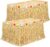 Fovths 2 Pack Luau Grass Table Skirt Natural 9 Feet x 29.5 Inch Hawaiian Table Skirt for Tropical Hawaiian Party Decorations Luau Costume Party, Straw Yellow