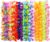 Arrowom 24pcs Hawaiian Leis Bulk Luau Party Silk Flower Necklace Colorful Tropical Hawaiian Bulk Hula Dance Party Decor Flower Leis Summer Beach Pool Party Decorations Favors Supplies