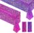 Purple & Fuchsia Red Holographic Tablecloth 40″ x 108″ Hot Pink Party Decoration Valentine’s Day Birthday Party Table Decor Iridescence Plastic Table Cloth for Halloween Bachelorette Supplies