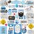 Boy Baby Shower Photo Booth Props – 41-pc Photo Booth Kit with 8 x 10-Inch Sign, 60 Glue Dots, 45 Sticks – Picture Props for Baby Shower