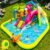 RETRO JUMP Inflatable Water Slide,9 in 1 Flamingo Water Park Bouncy Castle,Waterslides with Climbing Wall,Splash Pool,Toy Market Stand, Bounce Area,Water Cannon,Basketball Rim,Sprinkler,680W Blower