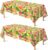 OHOME 2 Pack Luau Party Decorations – Plastic Tablecloth for Hawaiian Theme Party Decorations | Tropical Summer Beach Pool Birthday Backdrop Favors Supplies