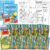 gisgfim 48 PCS Summer Mini Activity Books Coloring Books Party Favors Bulk Challenging Game Include Maze Dot to Dot Word Search Word Scramble for Ages 4-12 Goodie Bags Stuffers Kids Wedding Activities