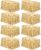 Fovths 8 Pack Luau Grass Table Skirt Natural 9 Feet x 29.5 Inch Hawaiian Table Skirt for Tropical Hawaiian Party Decorations Luau Costume, Straw Yellow
