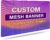 Custom Mesh Banner and Signs Customize Outdoor, Personalized Mesh Banners with Logo Text for Business Sport Event Construction Site Fence 2’x4′
